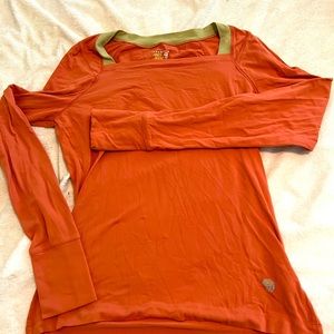 Orange Mountain Hardware stretchy shirt.
